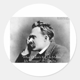 Nietzsche "Tötet dich nicht" Zitate Geschenke & T- Runder Aufkleber