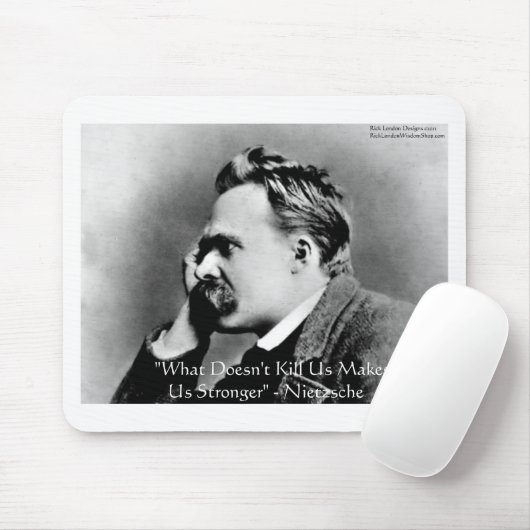 Nietzsche "Tötet nicht U" Zitat Geschenke & T-Shir Mousepad (Mit Mouse)