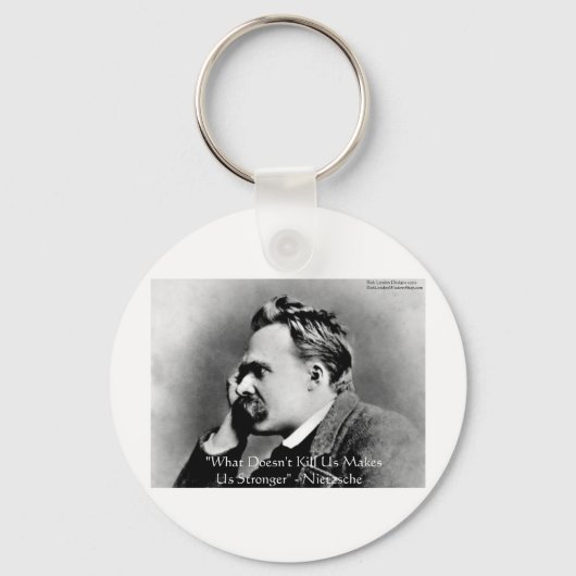 Nietzsche "Tötet nicht U" Zitat Geschenke & T-Shir Schlüsselanhänger (Vorderseite)