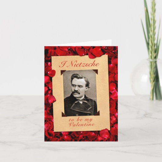 Nietzsche Valentine's Day Card Feiertagskarte (Vorderseite)