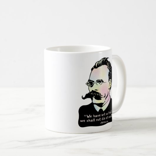 Nietzsche - Wirklichkeit der Kunst-V. Kaffeetasse (VorderseiteRechts)