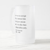 Nietzsche Zitat 2a Mattglas Bierglas (Vorderseite Links)