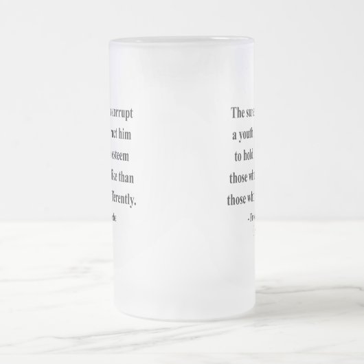 Nietzsche Zitat 2a Mattglas Bierglas (Mittel)