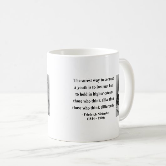 Nietzsche Zitat 2b Kaffeetasse (VorderseiteRechts)
