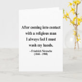 Nietzsche Zitat 3a Karte (Gelbe Blume)