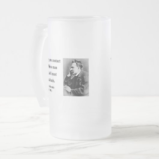 Nietzsche Zitat 3b Mattglas Bierglas (Vorderseite Links)