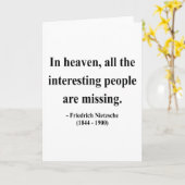 Nietzsche Zitat 4a Karte (Gelbe Blume)