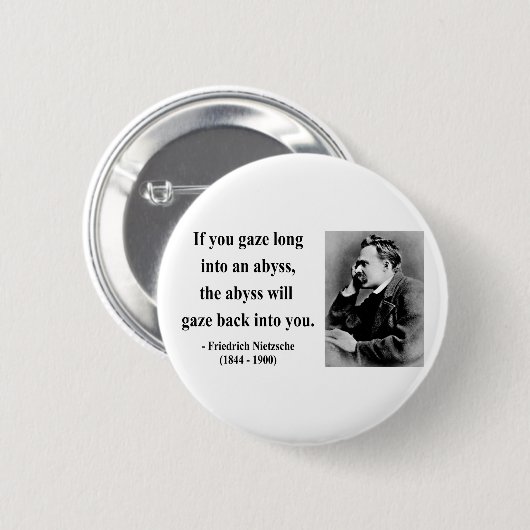 Nietzsche Zitat 4b Button (Vorne & Hinten)