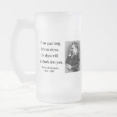 Nietzsche Zitat 4b Mattglas Bierglas (Links)