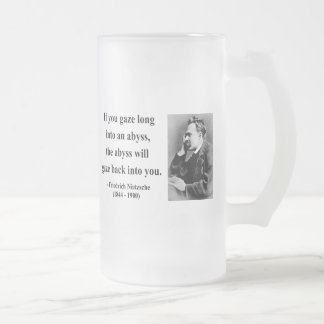 Nietzsche Zitat 4b Mattglas Bierglas