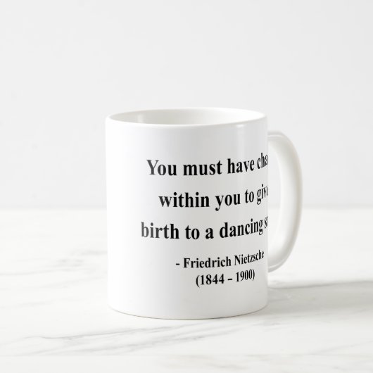 Nietzsche Zitat 6a Kaffeetasse (VorderseiteRechts)