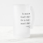 Nietzsche Zitat 6a Mattglas Bierglas (VorderseiteRechts)