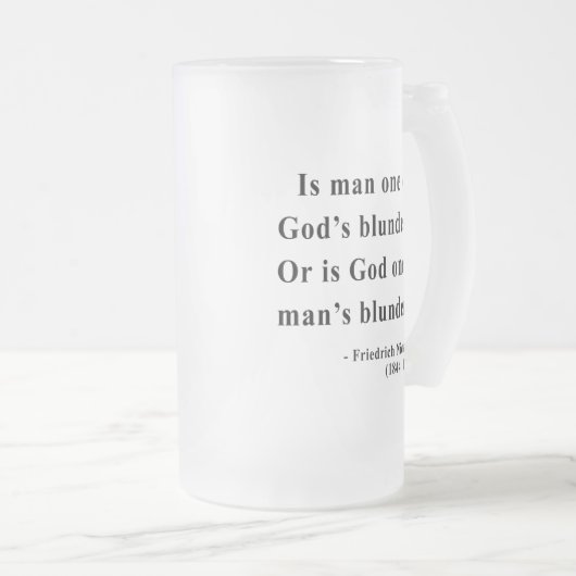 Nietzsche Zitat 6a Mattglas Bierglas (VorderseiteRechts)