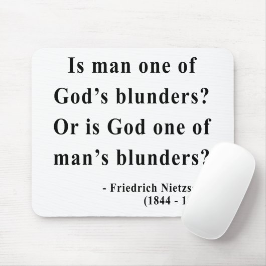 Nietzsche Zitat 6a Mousepad (Mit Mouse)