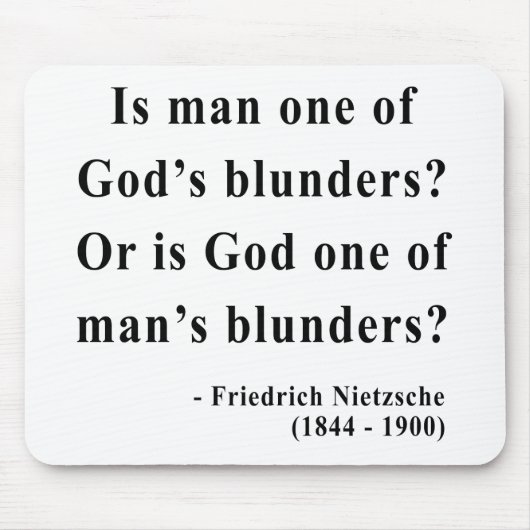 Nietzsche Zitat 6a Mousepad (Vorne)