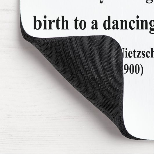 Nietzsche Zitat 6b Mousepad (Ecke)