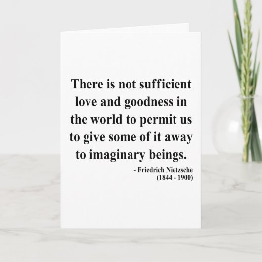 Nietzsche Zitat 7a Karte (Vorderseite)