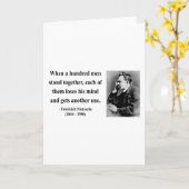 Nietzsche Zitat 7b Karte (Gelbe Blume)