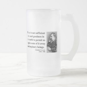 Nietzsche Zitat 7b Mattglas Bierglas