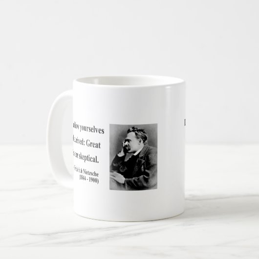 Nietzsche Zitat 9b Kaffeetasse (Vorderseite Links)
