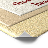 Nietzsche Zitat - Kunstposter Poster (Ecke)