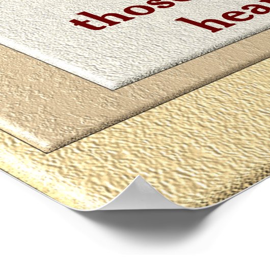 Nietzsche Zitat - Kunstposter Poster (Ecke)