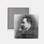 Nietzsche Zitat zur Dunkelheit Magnet (Vorderseite/Rückseite)