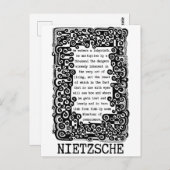 Nietzsche zitiert den Minotaur des Gewissens Postkarte (Vorne/Hinten)