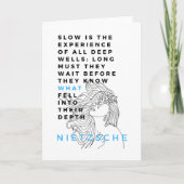 Nietzsche zitiert die Deep Soul Philosophie Karte (Vorderseite)