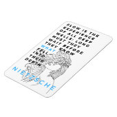 Nietzsche zitiert die Deep Soul Philosophie Magnet (Linke Seite)