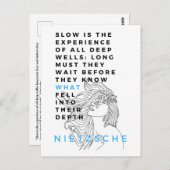Nietzsche zitiert die Deep Soul Philosophie Postkarte (Vorne/Hinten)