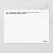Nietzsche zitiert die Deep Soul Philosophie Postkarte (Rückseite)