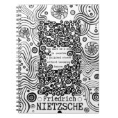 Nietzsche zitiert die Farbtöne der reinen Meeresfa Notizblock (Vorderseite)