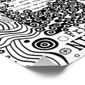 Nietzsche zitiert die Farbtöne der reinen Meeresfa Poster (Ecke)