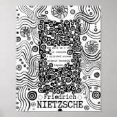 Nietzsche zitiert die Farbtöne der reinen Meeresfa Poster (Vorne)