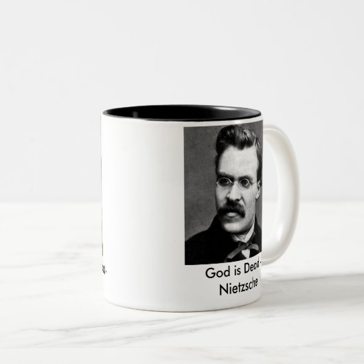 Nietzsche… Zweifarbige Tasse (VorderseiteRechts)
