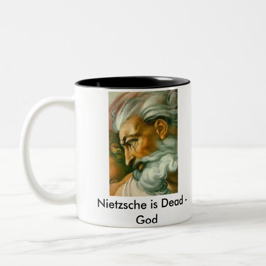 Nietzsche… Zweifarbige Tasse (Links)