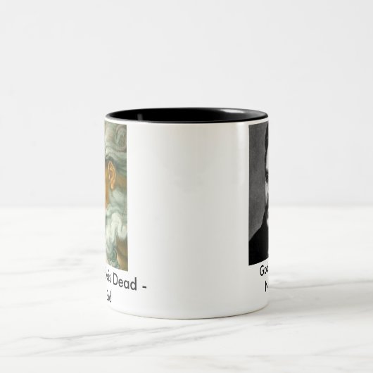 Nietzsche… Zweifarbige Tasse (Mittel)