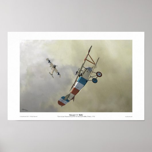 Nieuport 11 "BéBé" Poster (Vorne)