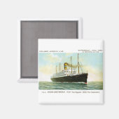 Nieuw Amsterdam von 1906 Magnet (Vorderseite/Rückseite)