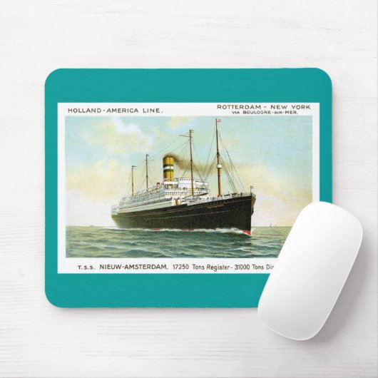 Nieuw Amsterdam von 1906 Mousepad (Mit Mouse)