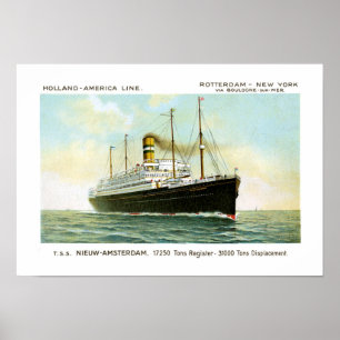Nieuw Amsterdam von 1906 Poster
