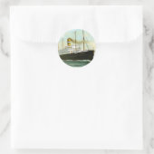 Nieuw Amsterdam von 1906 Runder Aufkleber (Tasche)