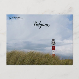 Nieuwpoort Lighthouse Nieuwpoort Belgien Postkarte