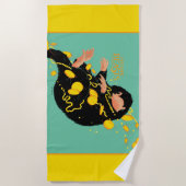 Niffler Floating With Gold Strandtuch (Vorderseite)