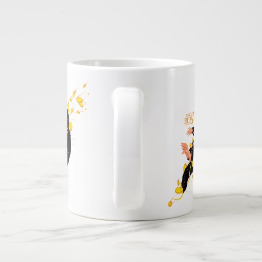 Niffler schwimmend mit Gold Jumbo-Tasse (Rückseite)