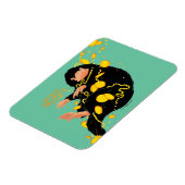 Niffler schwimmend mit Gold Magnet (Linke Seite)