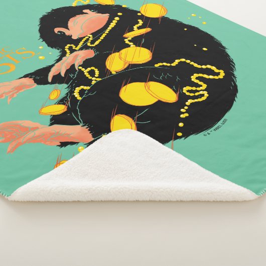 Niffler schwimmend mit Gold Sherpadecke (3/4)