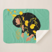 Niffler schwimmend mit Gold Sherpadecke (Vorderseite (Horizontal))