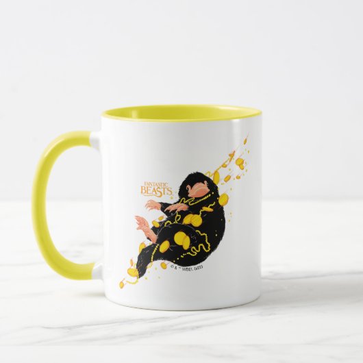 Niffler schwimmend mit Gold Tasse (Links)